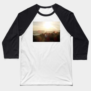 Sunrise over the Columbia River #21 Baseball T-Shirt